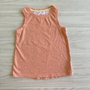 Cat & Jack Toddler Girls Orange Rainbow Tank Top Size 4T